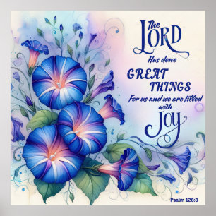 Psalm 126:3 Christliches Poster