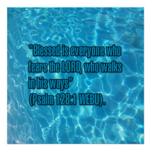 Psalm 128:1 WEBU Poster