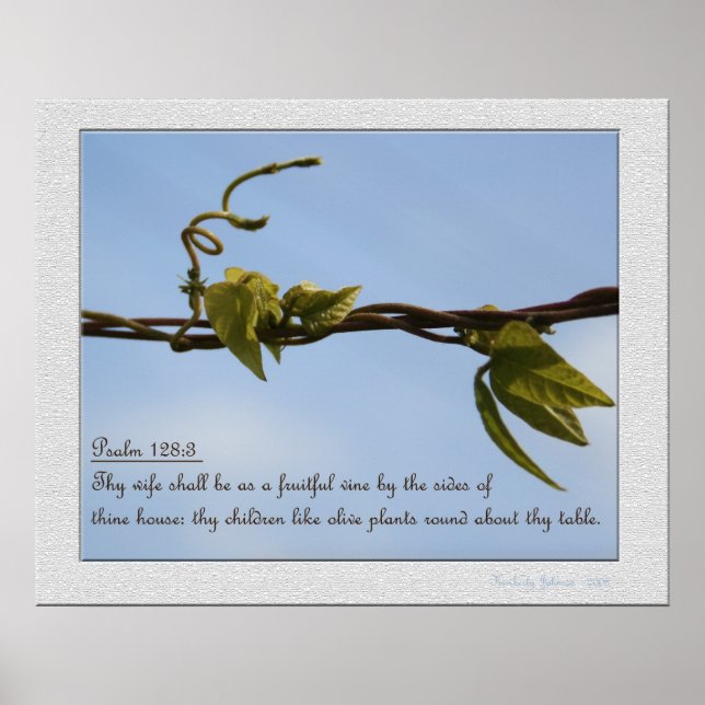 Psalm 128:3 poster (Vorne)