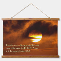 Psalm 133:3 Sonnenaufgang zum Sonnenuntergang Chri