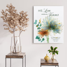 Psalm 136 Seine Liebe hält für immer blumenweiß