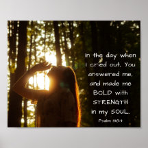Psalm 138:3 DU antwortest mir und hast mich BOLD g