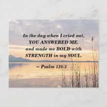 Psalm 138:3 Du hast mich zu einem kühlen Sonnenunt