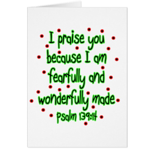 Psalm 139:14 (Vorne)