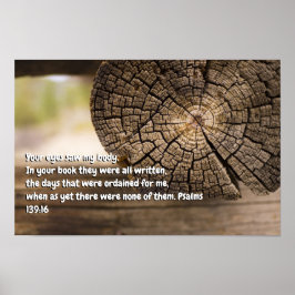 Psalm 139:16 poster