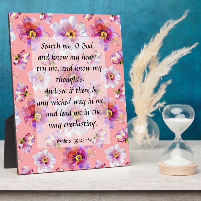 Psalm 139:23-24 fotoplatte (Seite)
