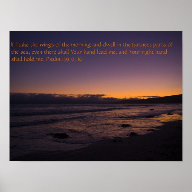 Psalm 139: 9-10 Plakat (Vorne)