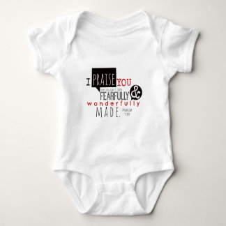 Psalm 139 - Ich preise Sie Baby Strampler