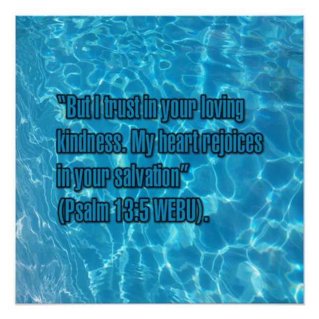 Psalm 13:5 WEBU Poster (Vorderseite)