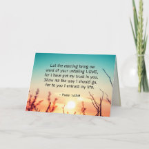 Psalm 143:8 Wort Ihrer unermüdlichen Liebe