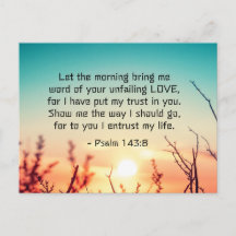 Psalm 143:8 Wort Ihrer unermüdlichen Liebe