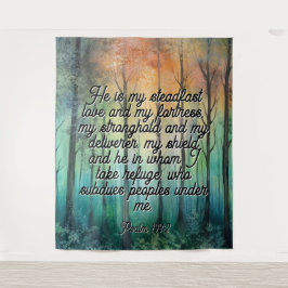 Psalm 144:2 Wedding Backdrop Wandteppich