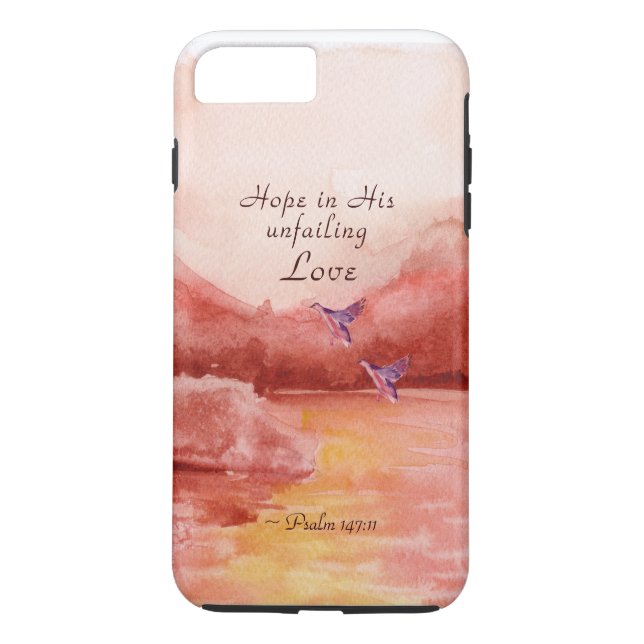 Psalm 147:11 Unsere Hoffnung ist in seiner unermüd Case-Mate iPhone Hülle (Rückseite)