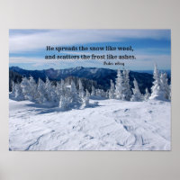 Psalm 147:16 Er verbreitet den Schnee...
