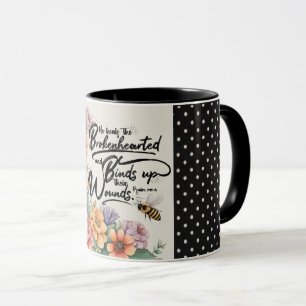 Psalm 147:3 Christliches Bibelvers-Bild Tasse