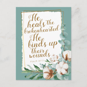 Psalm 147:3 Ermutigung JW Postkarte