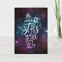 Psalm 147:4-5 Er zählt das Verse der Sterne-Bibel