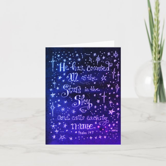 Psalm 147 Comforting Starry Sky (Vorderseite)