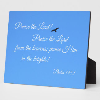 Psalm 148:1 Lob den Herrn! Fotoplatte
