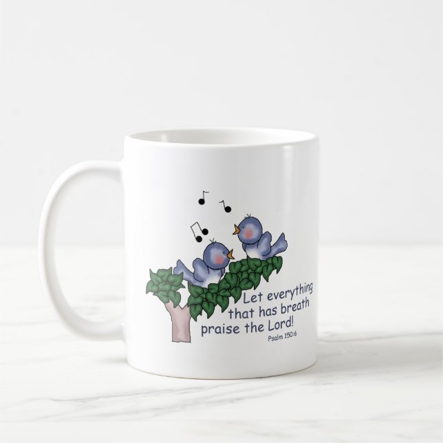 Psalm-150:6 Kaffeetasse (Links)