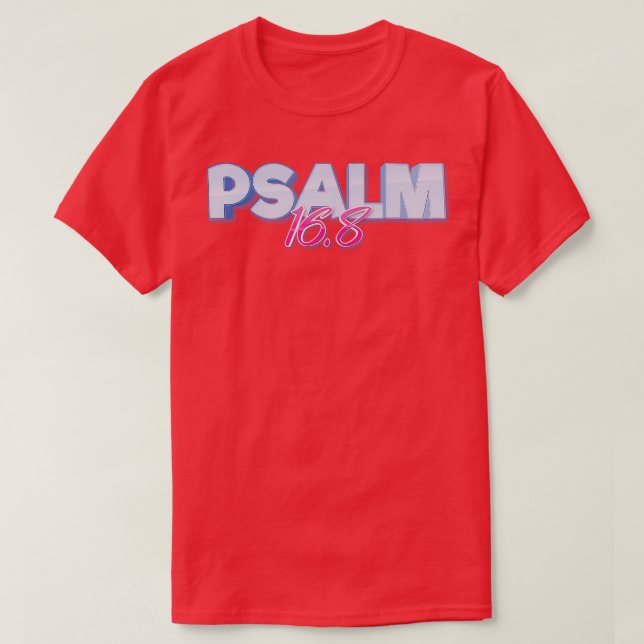 Psalm 168 Bibelverse T-Shirt (Design vorne)