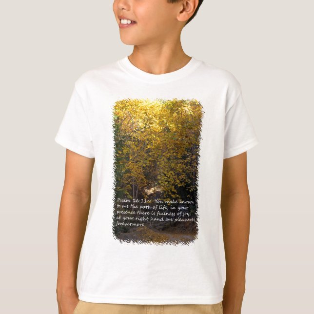 Psalm 16:11 Pfad T-Shirt (Vorderseite)