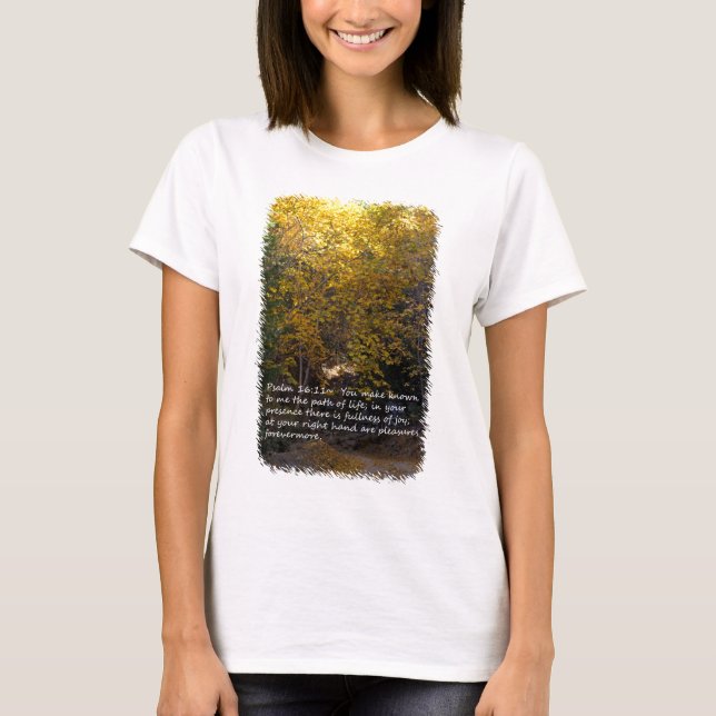 Psalm 16:11 Pfad T-Shirt (Vorderseite)