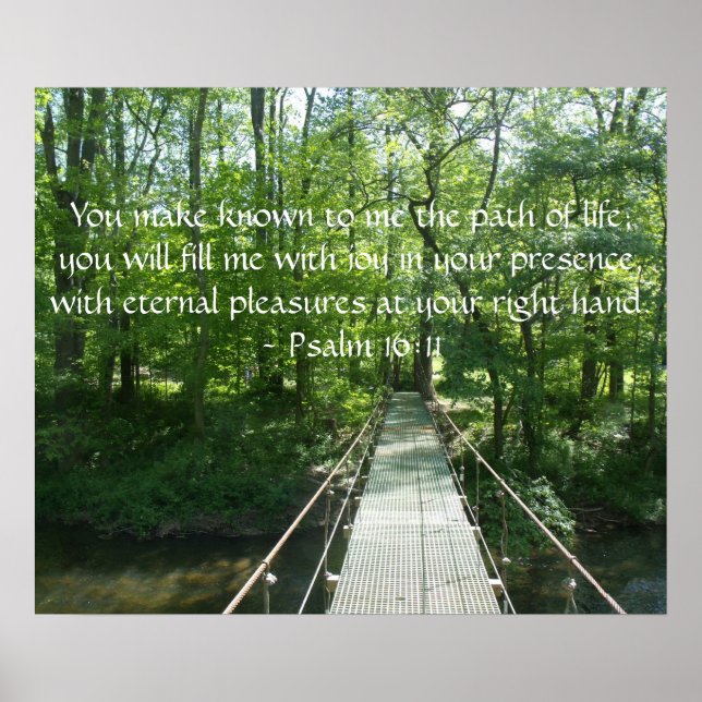 Psalm 16:11 Poster (Vorne)
