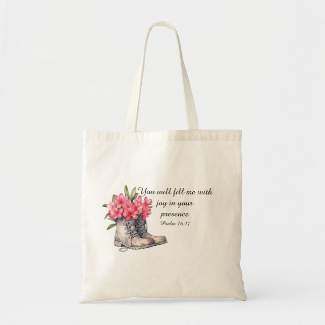 Psalm 16:11 Tote Bag Tragetasche (Vorne)
