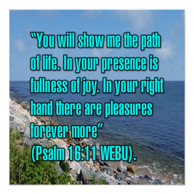Psalm 16:11 WEBU Poster (Vorderseite)