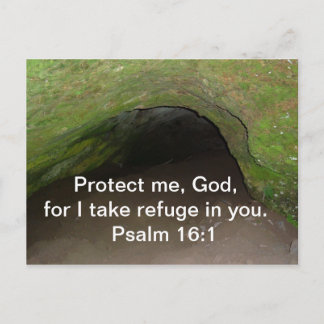 PSALM 16:1 POSTKARTE