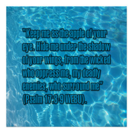 Psalm 17:8-9 WEBU Poster