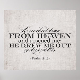 Psalm-18:16 Poster