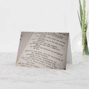 Psalm 18:19 [Grußkarte] Karte