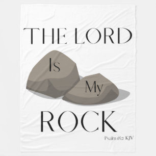 Psalm 18:2 Bibelschrift Zitat KJV Fleecedecke