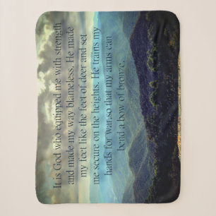 Psalm 18:32-34 Vlies-Decke Sherpadecke