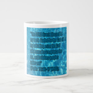 Psalm 18:46-47 WEBU Mug Jumbo-Tasse
