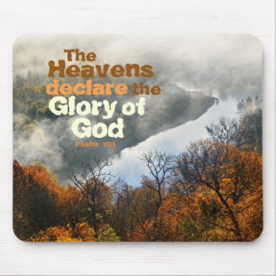Psalm 19:1 Bibel Verse Ruhm Gottes Mousepad