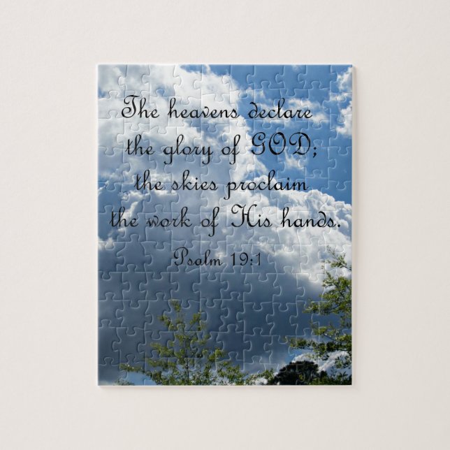 Psalm 19:1 Die Himmel verkünden die Herrlichkeit G (Vertikal)