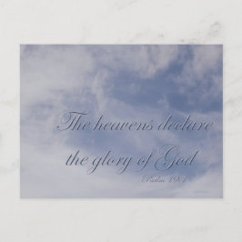 Psalm 19:1 Die Himmel verkünden die Herrlichkeit G Postkarte