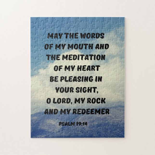 Psalm 19 Bibelstudy Bible Verse (Vertikal)