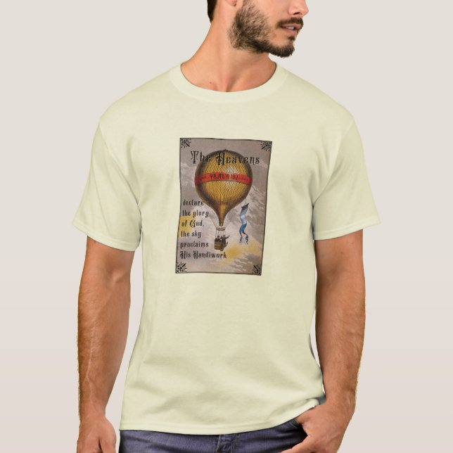 Psalm 19 Heißluftballon T-Shirt (Vorderseite)