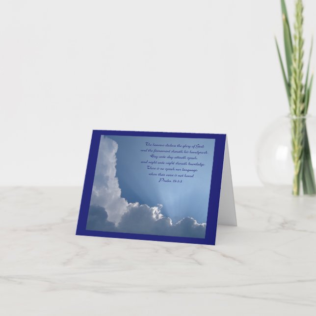Psalm 19 Notizkarte (Vorderseite)