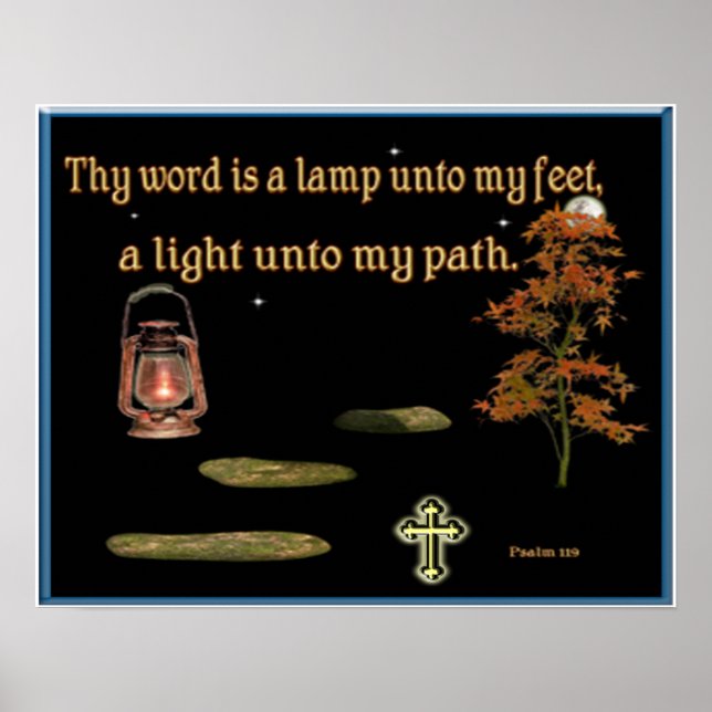 Psalm 1:19 Poster (Vorne)