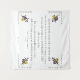 PSALM 1:1-3 Botanic Design Wandteppich