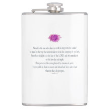 PSALM 1:1-3 mit Lila Blume