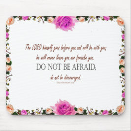 Psalm 1 Art - Gesegnet Recht mit Blumendesign Mousepad