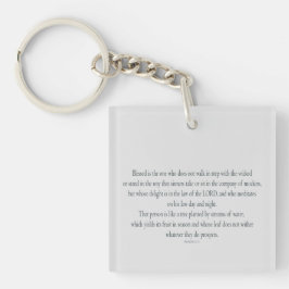 Psalm 1, does not walk in step with the wicked schlüsselanhänger