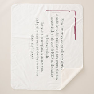 PSALM 1, does not walk in step with the wicked Sherpadecke