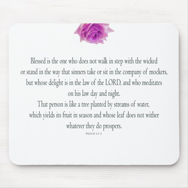 Psalm 1, Flower, Mousepad (Vorne)
